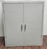 2 Door Metal Storage Lockable Cabinet with key 2 shelves