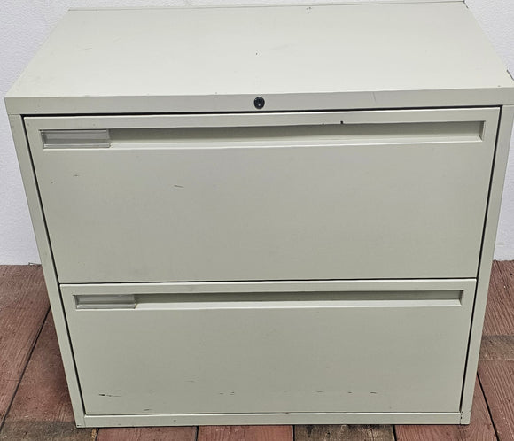 2 Drawer Lateral Filing Cabinet with optional keys