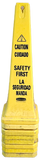 Yellow safety cones 3' & 25 1/2"