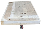 8' x 4' material handling moving  cart on 6" casters