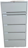 5 Drawer KI filing cabinet 59" x 30" x 18" top Drawer is flip up/out 4 available