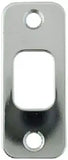 Deadbolt Strike Plate Door Backplate 1" x 2 1/4" Rounded