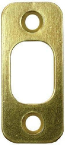 Deadbolt Strike Plate Door Backplate 1 1/8" x 2 3/4" Rounded