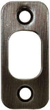 Deadbolt Strike Plate Door Backplate 1 1/8" x 2 3/4" Rounded