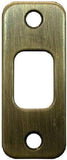 Deadbolt Strike Plate Door Backplate 1 1/8" x 2 3/4" Rounded