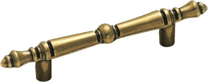 Amerock BP3424-BB Burnished Brass Traditional Pull 5" Length 3" Hole Center CTC