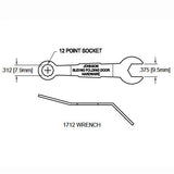 Johnson Closet Door Pivot Adjustment Wrench
