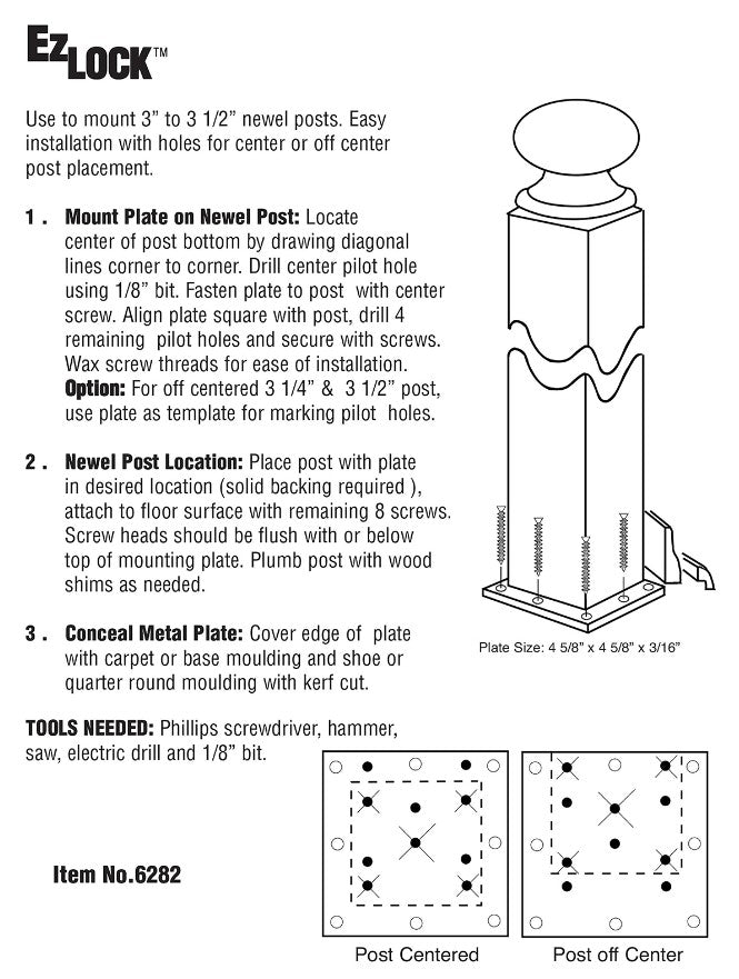 Ez-Lock Newel Post Fastener – A1professionalsupply